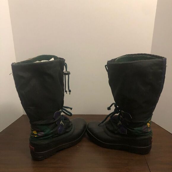 Sorel Women’s 7 Snowlion Rubber Nylon Lace Up Boot Felt Lined NWOT - Picture 5 of 12